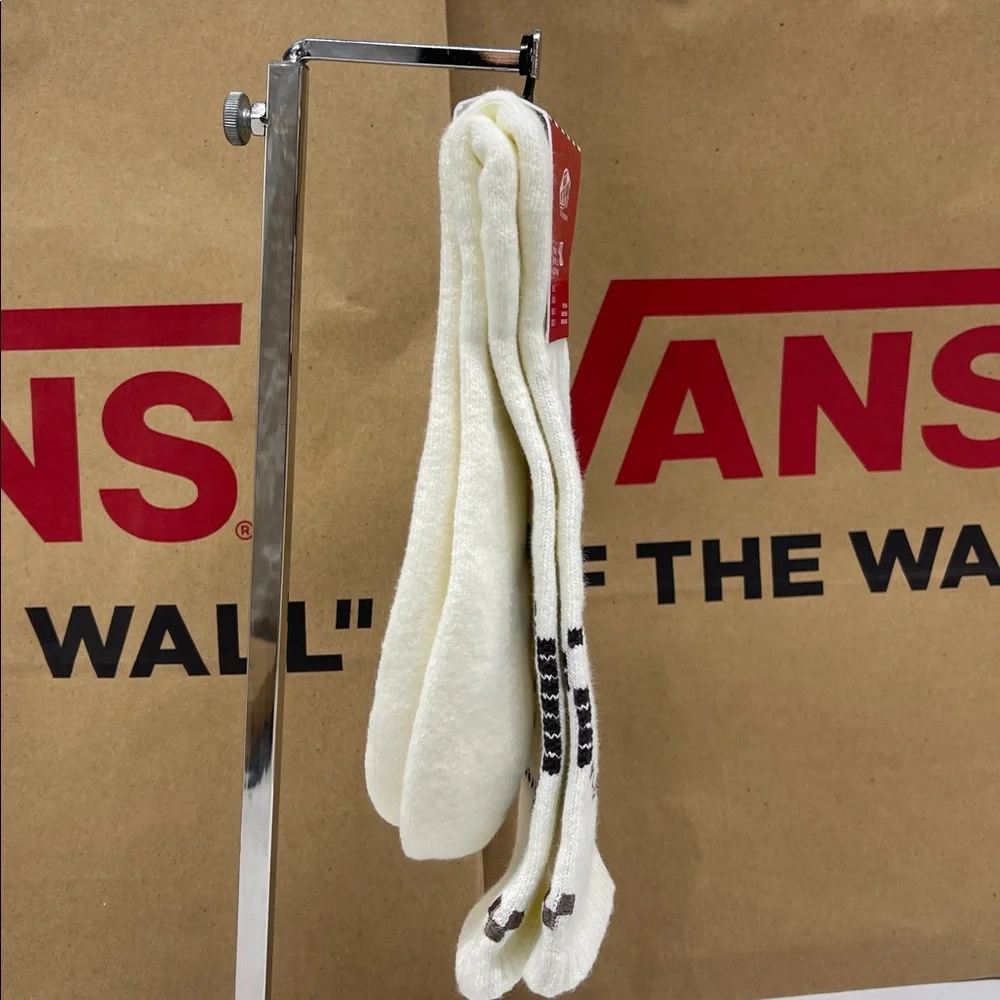 Vans Designer Logo Sport Skater Surfer Crew Cut Socks Vans Skate Clay (1 pair)
